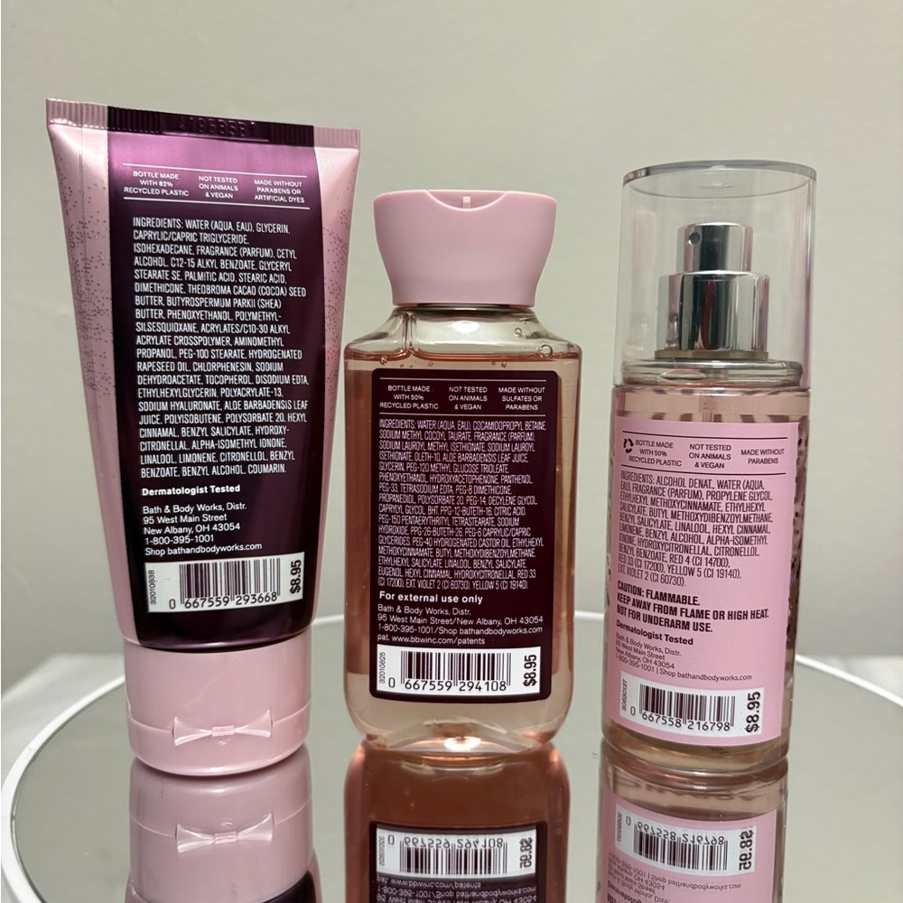 3pcs BATH & BODY WORKS A THOUSAND WISHES TRAVEL SET NWT - Picture 2 of 5